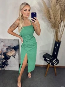 Women Dresses - 綠色 - 查看 2