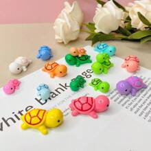Thực tế Nhựa Đầy màu sắc Rùa Hoạt hình Mô hình Đồ trang trí , Mô phỏng Macaron Màu sắc bờ biển Rùa Rùa Đối với Ngoài trời Sân vườn Đồ trang trí - Nhiều màu - Xem 2