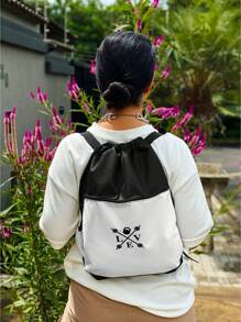 Men Tote Bags - Đen và trắng - Xem 1