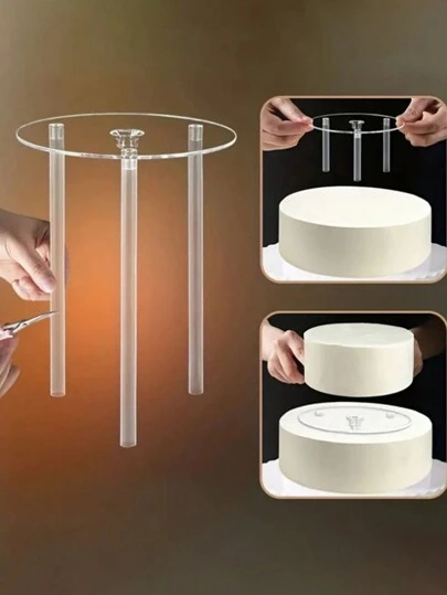 1 Juego De Varillas De Posición Separadoras Para Pasteles, Adecuado Para Bodas, Fiestas De Cumpleaños, Pasteles En Capas Con Clavijas, Varillas De Soporte De Pastel De Plástico Para Estructura Y Apilado De Pasteles De Bodas, Set De Varillas De Posicionamiento De Pasteles, Placa De Separación De Pasteles, Adecuado Para Fiestas, Bodas, Cumpleaños, Pasteles De Múltiples Capas De Moda, Reutilizable Para Pasteles Apilados En Capas
