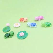 Thực tế Nhựa Đầy màu sắc Rùa Hoạt hình Mô hình Đồ trang trí , Mô phỏng Macaron Màu sắc bờ biển Rùa Rùa Đối với Ngoài trời Sân vườn Đồ trang trí - Nhiều màu - Xem 6