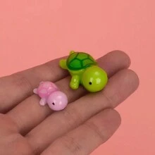 Thực tế Nhựa Đầy màu sắc Rùa Hoạt hình Mô hình Đồ trang trí , Mô phỏng Macaron Màu sắc bờ biển Rùa Rùa Đối với Ngoài trời Sân vườn Đồ trang trí - Nhiều màu - Xem 5