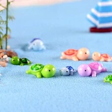 Thực tế Nhựa Đầy màu sắc Rùa Hoạt hình Mô hình Đồ trang trí , Mô phỏng Macaron Màu sắc bờ biển Rùa Rùa Đối với Ngoài trời Sân vườn Đồ trang trí - Nhiều màu - Xem 10
