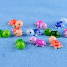 Thực tế Nhựa Đầy màu sắc Rùa Hoạt hình Mô hình Đồ trang trí , Mô phỏng Macaron Màu sắc bờ biển Rùa Rùa Đối với Ngoài trời Sân vườn Đồ trang trí - Nhiều màu - Xem 12