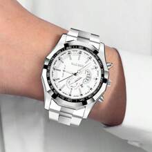 Reloj Mecánico Automático Original De Jinhua Para Hombres, Estilo De Negocios Con Luz Nocturna Y Función De Calendario