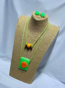 Necklace Sets - 綠色 - 查看 3