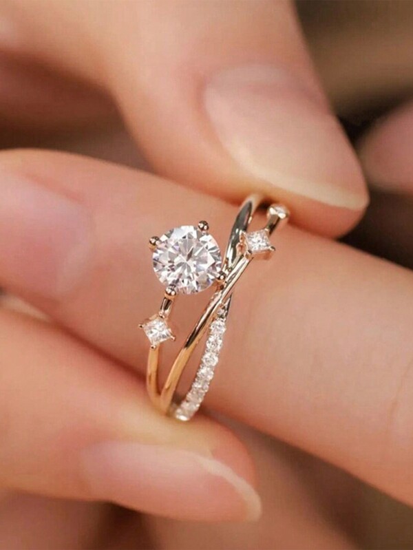 قطعة واحدة الفولاذ المقاوم للصدأ الكون تحت عنوان حلقة مفتوحة قابلة للتعديل للنساء