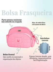 Maternity Bag Kit With Changing Mat Baby Boy Girl Unisex 3 Pieces - Baby Pink - View 6