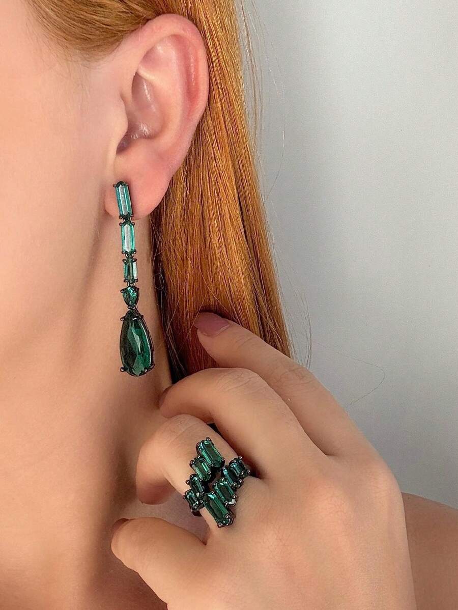 Women's Jewelry Sets - màu xanh lá - Xem 1