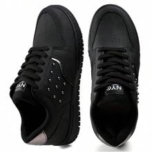 Women Wedge Sneakers - màu đen - Xem 2