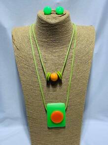 Necklace Sets - 綠色 - 查看 1