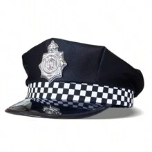 1pc Adult Women's Black Police Hat For Halloween Cosplay, Uniform Role-Play And Costume Party - Multicolor - View 11