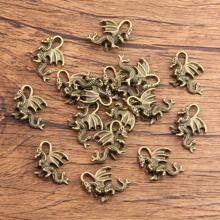 20pcs 3d Dragon Shaped Antique Bronze, Gold And Silver Color, Pendant/Talisman Are Suitable For Necklace Bracelet Diy Crafting Handmade Jewelry - Fashion - View 6