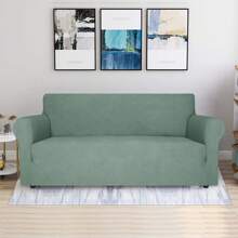 YSTYLE Sofa Cover 1/2/3/4 Seats With Armrests, Stretch Couch Cover, Heavyweight Winter Slipcover, Non-Slip Sofa Cover Washable - Green - View 4