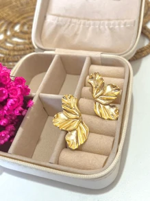 Stud Earrings - 金色 - 查看 3