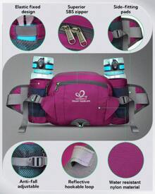 Sports Bag - 玫紅色 - 查看 3