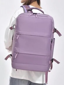 3pcs/Set Unisex Backpack, Handbag, Travel Bag With Makeup Bag And Storage Bag, Large Capacity, Durable Nylon Material, USB Port, Multiple Pockets Fit For Laptop, Casual & Fashionable Design, Suitable For Work, School, Travel, Gift For Friends And Family