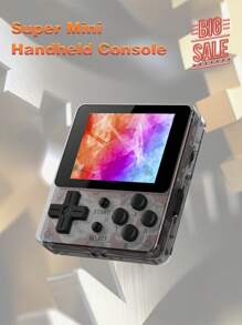 8-Bit Portable Handheld Game Console With 300+ Classic Retro Games, Tv Video Av Output, Plug And Play, Retro Gaming System, Electronic Mini Game Station, Toy Holiday Gift - Black - View 1