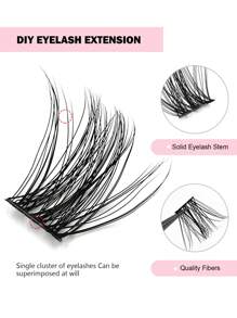 Asiteo Asiteo 120Pcs Clusters Individual Lashes Soft Natural Faux Mink False Eyelashes DIY Eyelash Extension Lash Clusters,Eye Lash Clusters,Individual Eyelashes,Lashes,Fake Lashes