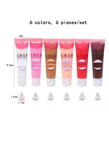 Set de 6 piezas de material de resina de color de 15ml, crema falsa decorativa, adecuado para clips de cabello DIY, fundas de teléfono, portapapeles, cajas de papelería, peines y otros regalos, 24 opciones de color para verano y escuela