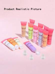 Set de 6 piezas de material de resina de color de 15ml, crema falsa decorativa, adecuado para clips de cabello DIY, fundas de teléfono, portapapeles, cajas de papelería, peines y otros regalos, 24 opciones de color para verano y escuela