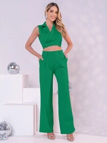 Women Two-Piece Outfits - màu xanh lá - Xem 1