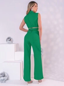 Women Two-Piece Outfits - màu xanh lá - Xem 3