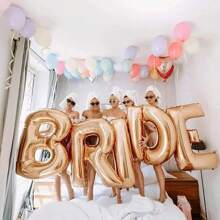 Globo de 32 pulgadas "Novia por ser" decoraciones de boda en color rosa dorado y plateado, globo de letras de novia, suministros para despedida de soltera y fiesta de soltera
