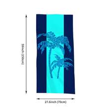 1条椰树图案沙滩巾，柔软沙滩巾，超大尺寸沙滩巾，速干沙滩巾，吸水性强，柔软舒适，可作沙滩毯，轻便毛巾，适用于游泳、运动、海滩、健身房等场合，是海滩必备佳品。 - 彩色 - 查看 3