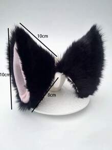 1 kẹp tóc tai mèo hoặc tai cáo nhồi bông dễ thương dùng để hóa trang hoặc trang trí tiệc Halloween Phụ kiện Halloween - Nhiều màu - Xem 5