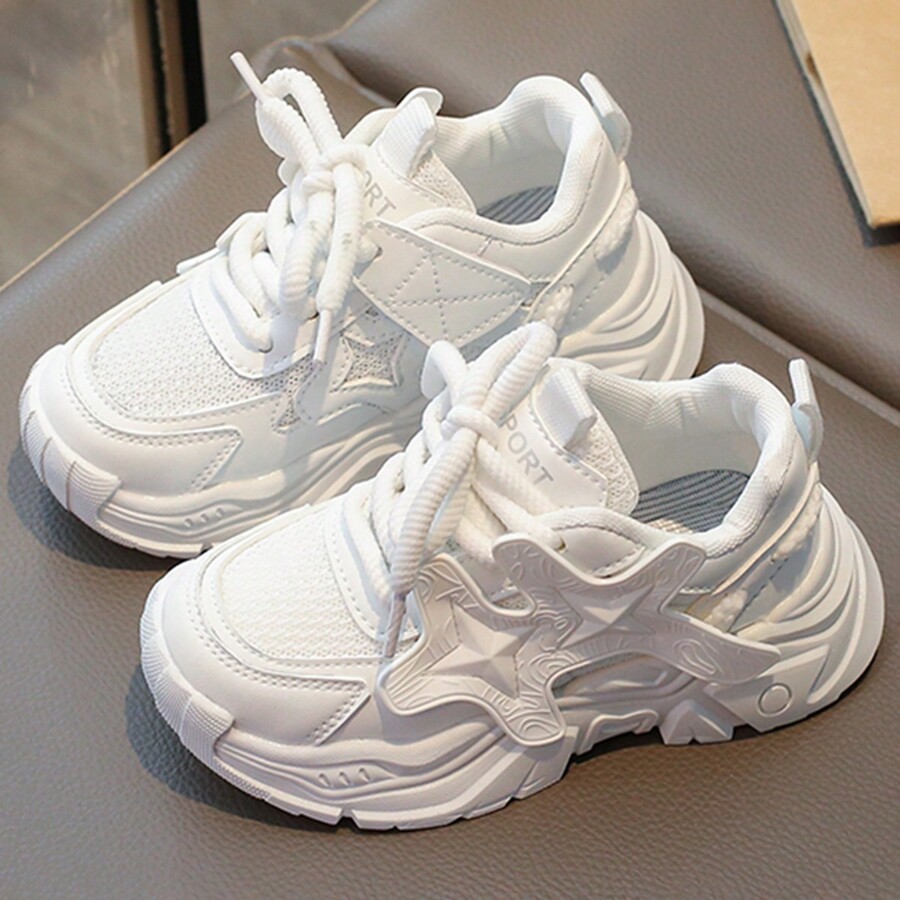 Allbestop Sportschuhe Kinder - Weiße Sneaker Mit Klettverschluss Für Mädchen & Jungen