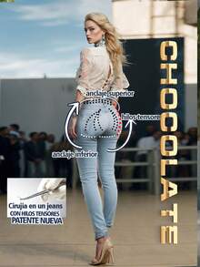 Chocolate Jeans Jeans chocolate Push up - Champán - Ver 3