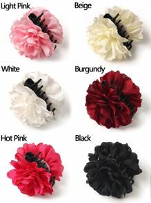 1 Stück schöne Stoff-Kamelien Haarspange für Frauen, einfache Blumen Haarklammer, elegant & zart, perfektes Haarzubehör für Mori-Girl-Stil, Haarspangen, Haarklammern, Haarklips, Haarklammern, Schulbedarf, College Herbst Winter Haarklammern Accessoires für Frauen für Urlaubsoutfits - Verschiedenfarbig - Übersicht 13