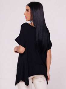 Women Blouses - 黑色 - 查看 2