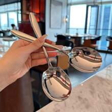 Stainless Steel Soup Ladle, Thickened Tablespoon For Buffet, Western Tableware,Kitchen,Christmas Gift