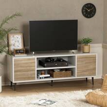 TV Stand For 65 Inch TV, Modern Entertainment Center With Storage Cabinet And Open Shelves, TV Console Table Media Cabinet For Living Room, Bedroom And Office - Multicolor - View 3