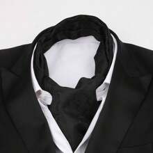 Bufanda larga reversible retro para hombre, bufanda casuales de caballero, bufanda formal de negocios para primavera, otoño e invierno, accesorios de camisa de traje de fiesta casual estilo ascot, excelente regalo boho
