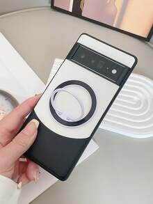 1 Miếng Vải Mẫu TPU + chất liệu da PU Chống rơi Vỏ bảo vệ Với Mạ điện CD Kết cấu Hút từ tính Dấu ngoặc , Thích hợp Đối với Điểm ảnh Điện thoại - Nhiều màu - Xem 4