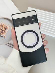 1 Miếng Vải Mẫu TPU + chất liệu da PU Chống rơi Vỏ bảo vệ Với Mạ điện CD Kết cấu Hút từ tính Dấu ngoặc , Thích hợp Đối với Điểm ảnh Điện thoại - Nhiều màu - Xem 1