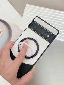 1 Miếng Vải Mẫu TPU + chất liệu da PU Chống rơi Vỏ bảo vệ Với Mạ điện CD Kết cấu Hút từ tính Dấu ngoặc , Thích hợp Đối với Điểm ảnh Điện thoại - Nhiều màu - Xem 5