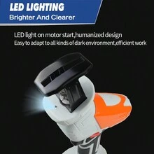 Không dây Reciprocating Nhìn thấy Tương thích với 18V Pin Có thể mang đi Điện lực Nhìn thấy Tay Nhìn thấy Nhìn thấy Đối với Gỗ kim loại Đông cứng Thịt - trái cam - Xem 11