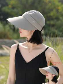 1頂寬邊可拆式帽頂棒球帽,適用於女性、男性的戶外遮陽帽,防uv夏季漁夫帽 - 彩色 - 查看 11