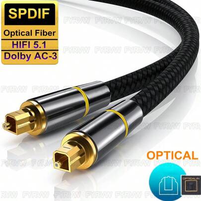 Digital Optic Fiber Audio Cable Optical Cable Toslink Cable SPDIF Cable 1m 5m 10m OD7.0 SPDIF Coaxial Cable For Amplifiers Player PC Soundbar Cable