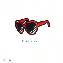 1入歐美風格時尚心形布貼,帶繡花自製衣著配件 - 彩色 - 查看 28