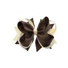 2Pcs 5 Inch Hair Bow Fashionable Children Girl Hair Bows With Clips For Festivals Gift - Multicolor - View 6