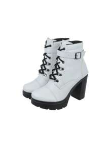 Women Ankle Boots & Booties - 白色 - 查看 1