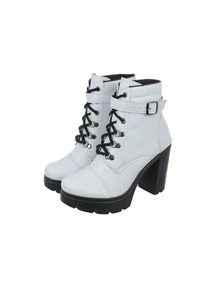 Women Ankle Boots & Booties - 白色 - 查看 1