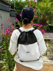 Men Tote Bags - 黑與白 - 查看 2