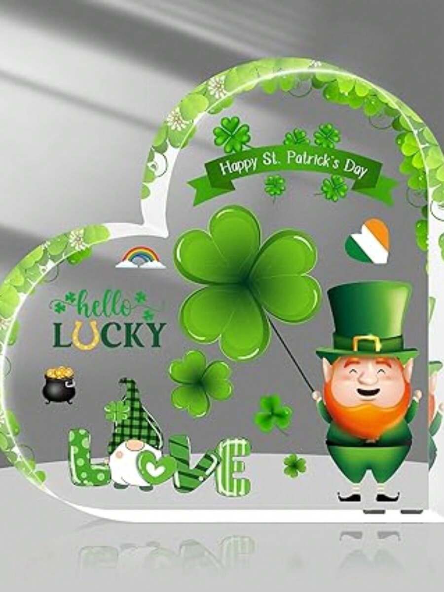 St. Patrick's Day Gift And Decorations For Table, Desk, Tiered Tray