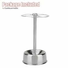 1pc Stainless Steel Toothbrush Holder, Stainless Steel Toothbrush Space Saving Freestanding Rust Proof For Bathroom - Multicolor - View 5